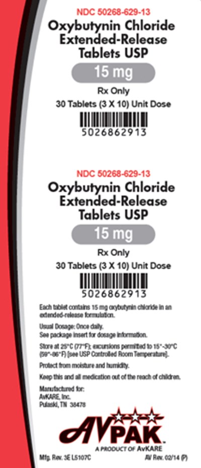 Label 5026862913 Oxybutynin Chloride Er 2014 15mg